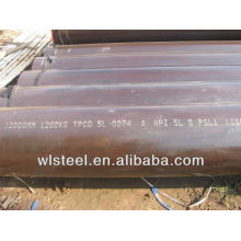 ASTM a53 a106 tube en acier noir prix du tube par tonne pour le transport de pétrole et de gaz